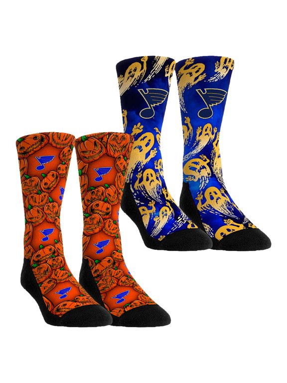 Unisex Rock Em Orange St. Louis Blues Halloween Crew Socks 2-Pack Set