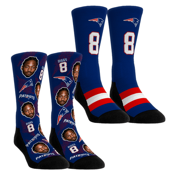 Unisex Rock Em Socks Stefon Diggs New Orleans Saints Player Football Guy Two-Pack Crew Sock Set