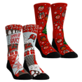 thumbnail image 1 of Unisex Rock Em Socks Tampa Bay Buccaneers Holiday Remix Crew Socks Two-Pack, 1 of 1