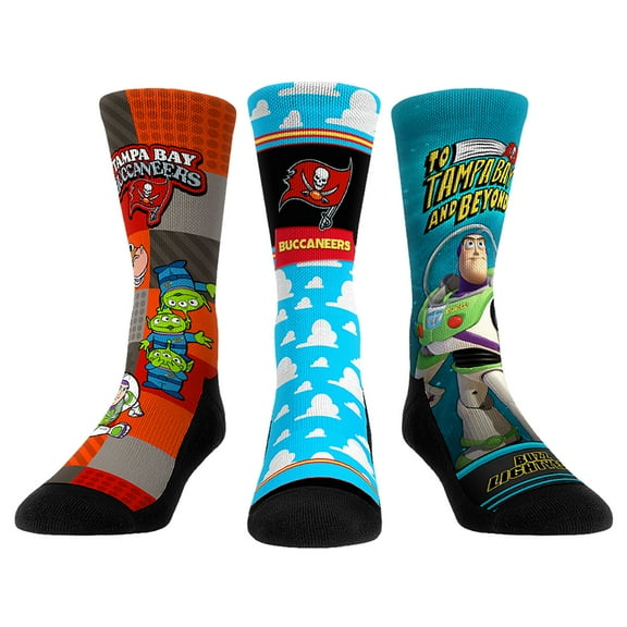 Unisex Rock Em Socks Tampa Bay Buccaneers Toy Story 3-Pack Crew Socks