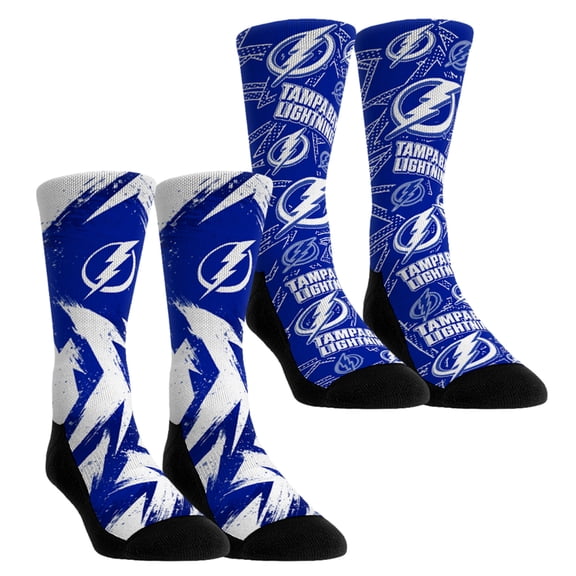 Unisex Rock Em Blue Tampa Bay Lightning Game Day Two-Pack Crew Socks