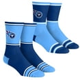 thumbnail image 1 of Unisex Rock Em Socks  Tennessee Titans 2-Pack Color Block Crew Socks Set, 1 of 1