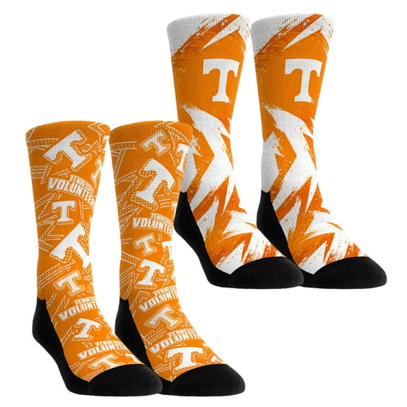Unisex-Rock Em Socks Tennessee Volunteers Game Day Two-Pack Crew Socks Set
