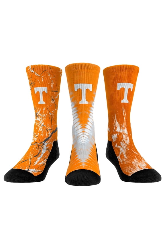 Unisex Rock Em Socks Tennessee Volunteers Three-Pack Crew Socks Set
