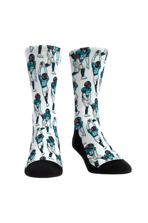 Unisex Rock Em Socks Travis Hunter Jacksonville Jaguars Player Celebration Crew Socks