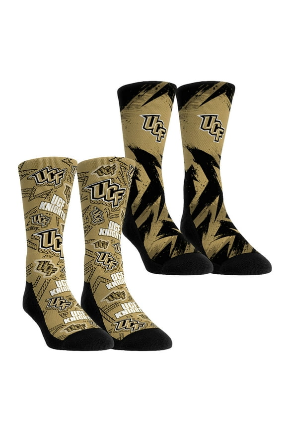 Unisex-Rock Em Socks UCF Knights Game Day Two-Pack Crew Socks Set