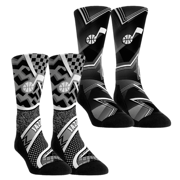 Unisex Rock Em Socks Utah Jazz NBA Hoops Two-Pack Crew Socks Set