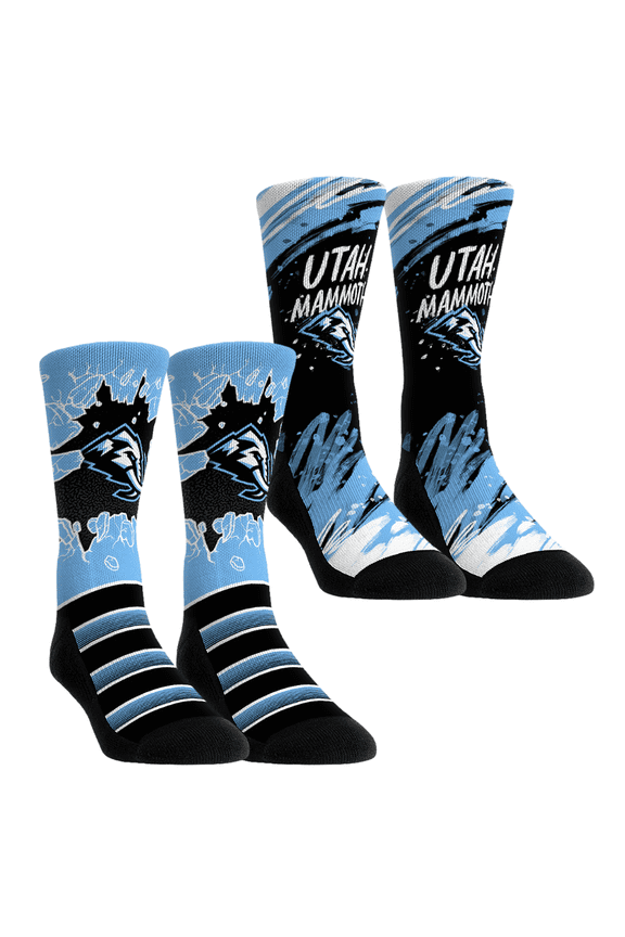 Unisex Rock Em Socks  Utah Mammoth Ice Breaker Two-Pack Crew Socks Set