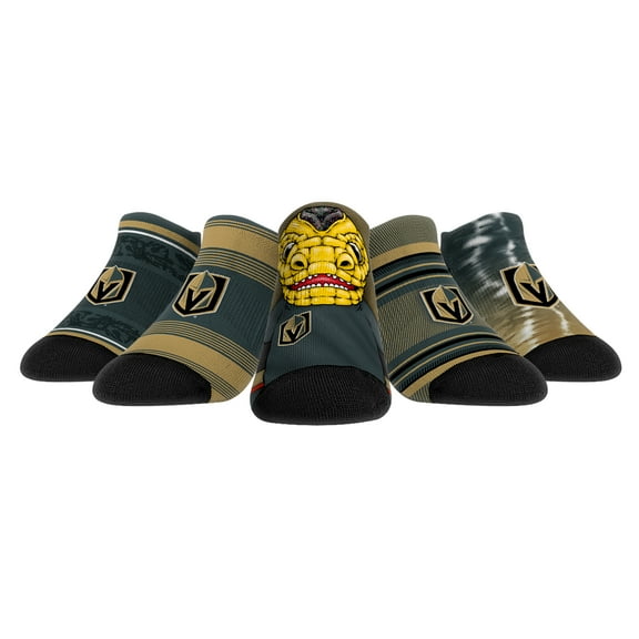 Unisex Rock Em Socks   Vegas Golden Knights Super Fan Five-Pack Low-Cut Socks Set