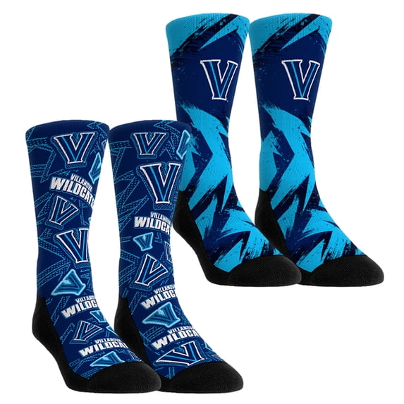 Unisex-Rock Em Socks Villanova Wildcats Game Day Two-Pack Crew Socks Set