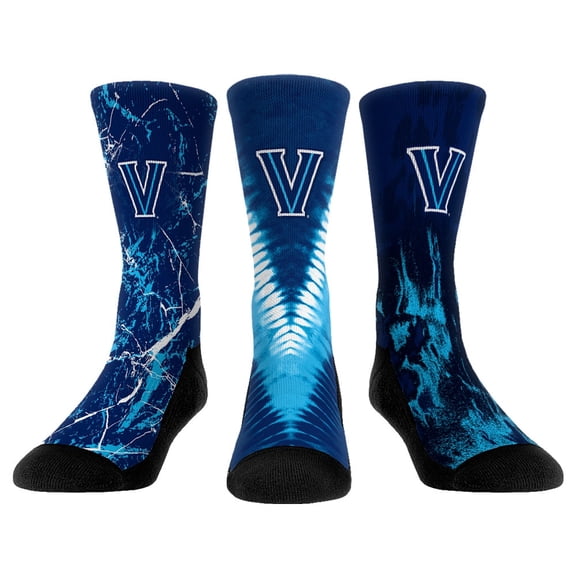 Unisex Rock Em Socks Villanova Wildcats Three-Pack Crew Socks Set