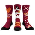 thumbnail image 1 of Unisex Rock Em Socks Virginia Tech Hokies Disney Three-Pack Crew Socks, 1 of 4