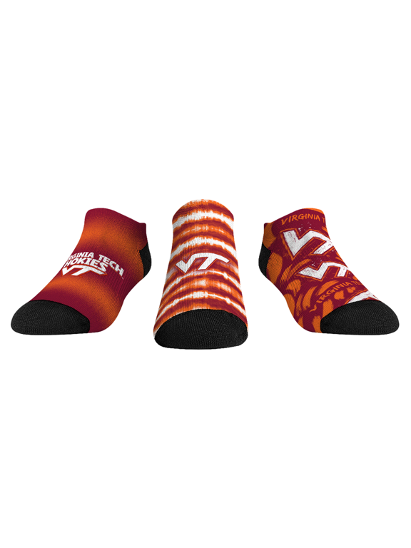 Unisex Rock Em Maroon Virginia Tech Hokies Make Some Noise Three-Pack Low-Cut Socks Set