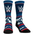 thumbnail image 1 of Unisex Rock Em Socks WWE Logo Patriotic Stripes Crew Socks, 1 of 1