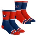 thumbnail image 1 of Unisex Rock Em Socks  Washington Capitals 2-Pack Color Block Crew Socks Set, 1 of 1