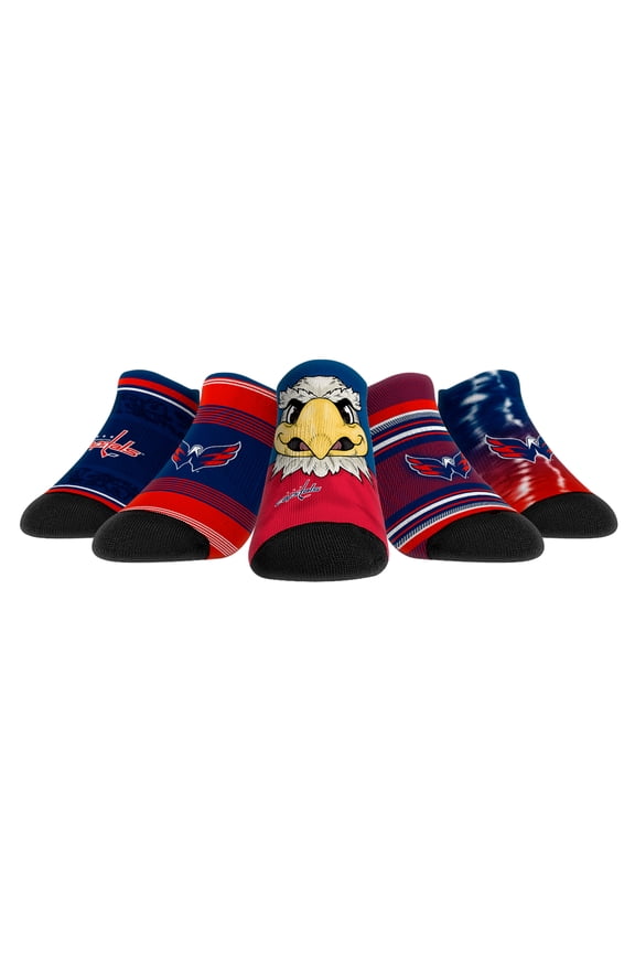Unisex Rock Em Socks   Washington Capitals Super Fan Five-Pack Low-Cut Socks Set