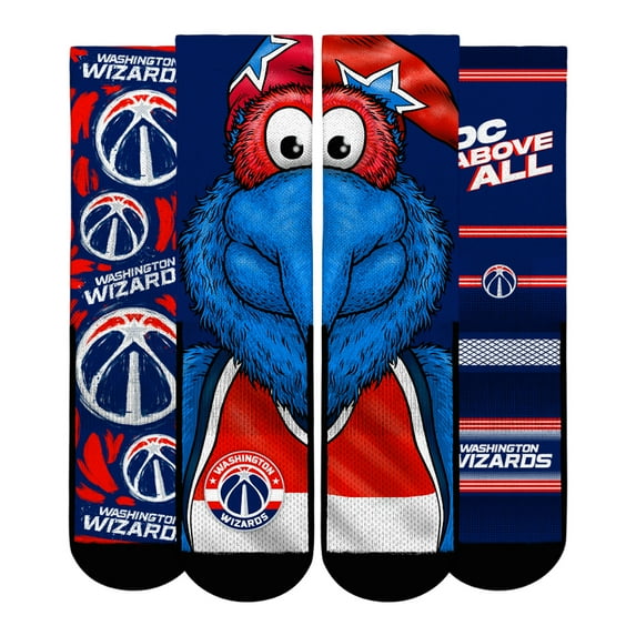 Unisex Rock Em Socks Washington Wizards Fan Favorites Three-Pack Crew Socks Set