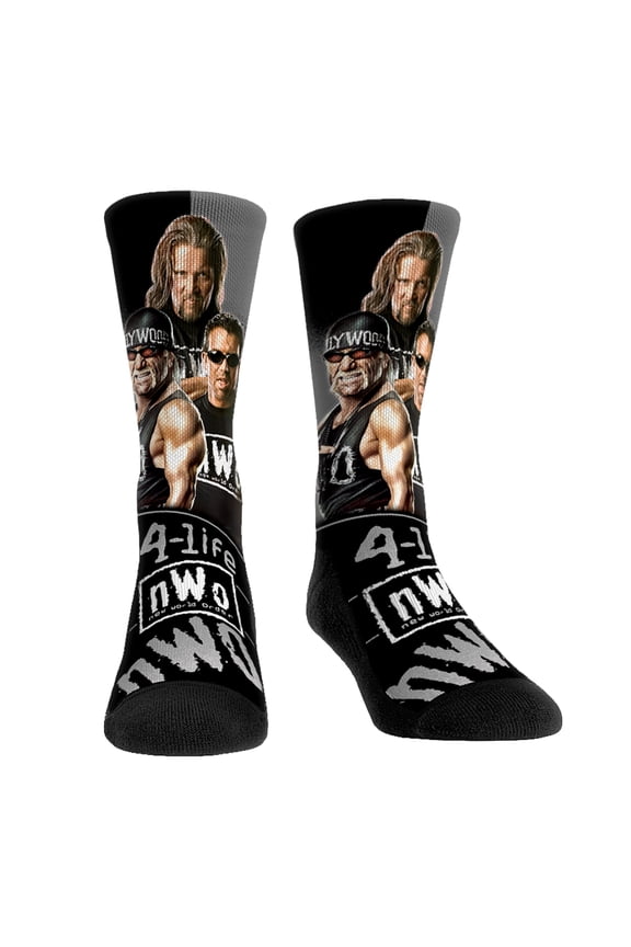 Unisex Rock Em Socks nWo Stare Down Crew Socks