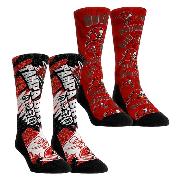 Unisex Rock Em Tampa Bay Buccaneers Team Blast Two-Pack Crew Socks