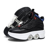 Unisex Roller Skate Shoes - Sneakers - Roller Shoes 2-in-1 Suitable for Outdoor Sports Skating Invisible Roller Skates for Boys Girls