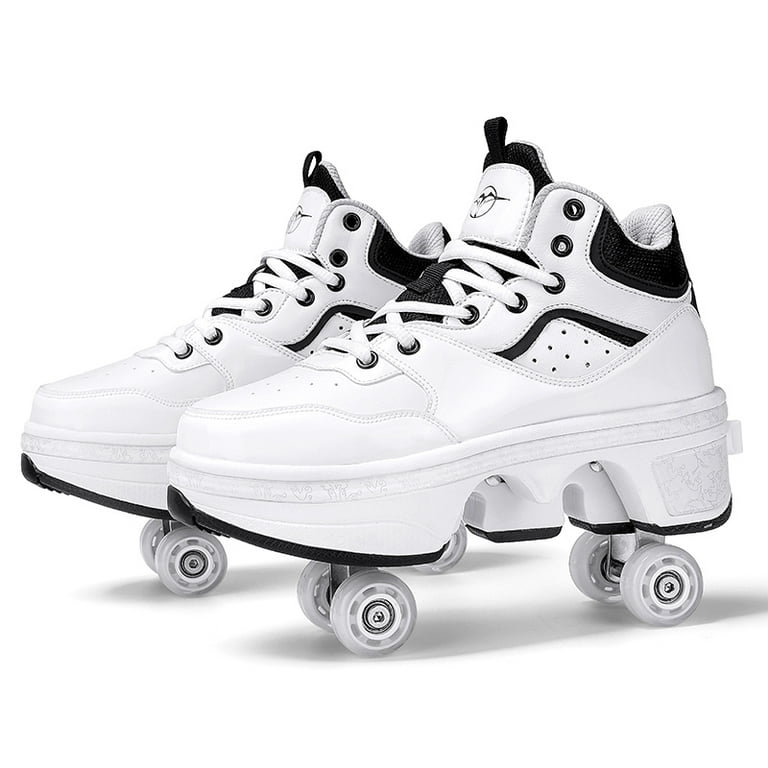 Unisex Roller Skate Shoes Sneakers Roller Shoes 2-in-1