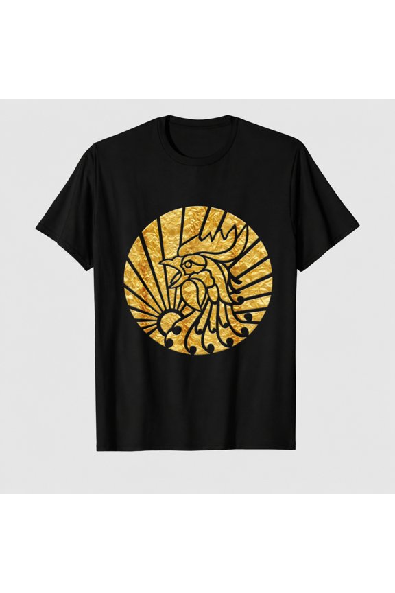 Unisex Rooster Graphic T-Shirt, Farm Chicken Tee, Casual Crew Neck Short Sleeve Top
