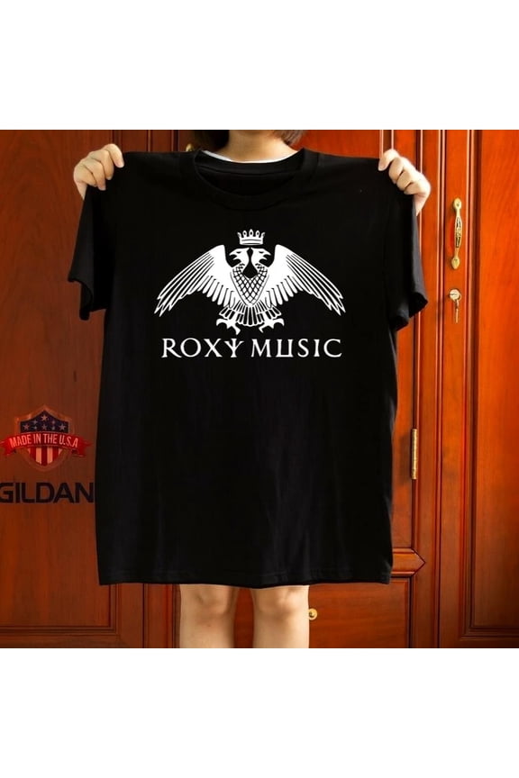 Unisex Roxy Music Short Sleeve Shirt Black Fan Gift Humor Gift Graphic Tee,for unisex up to 5XL