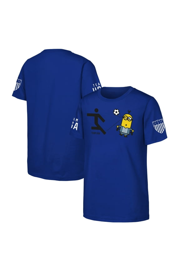 Unisex Royal Team USA Minions Soccer T-Shirt