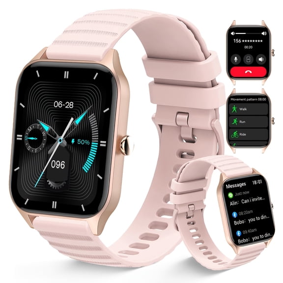 Unisex Rugged Outdoor Smart Watch, Bluetooth Make & Answer Calls, Multi Sports Modes & Fitness Activity Tracker, Ideal Gift for Camping and Hiking Enthusiasts, Compatible with iOS & Android
