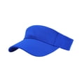 thumbnail image 1 of Unisex Running Sports Sun Visor Hat Solid Open Top Cap for Outdoor Activities and Daily Casual Wear Blue One Size, 1 of 7