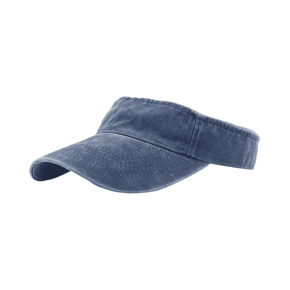 Unisex Running Sports Sun Visor Hat Solid Open Top Cap for Outdoor Activities and Daily Casual Wear Navy One Size