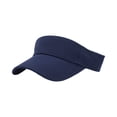 thumbnail image 1 of Unisex Running Sports Sun Visor Hat Solid Open Top Cap for Outdoor Activities and Daily Casual Wear Navy One Size, 1 of 7