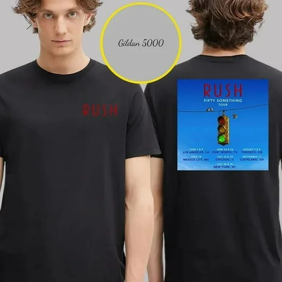 Unisex Rush Fifty Something Tour 2026 T-Shirt Size S-5XL, GrolyTee