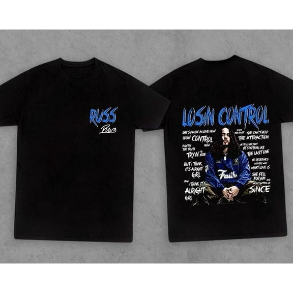 Unisex Russ Rapper Tour 2025 Graphic T-Shirt, Sizes S-5XL, Tbun