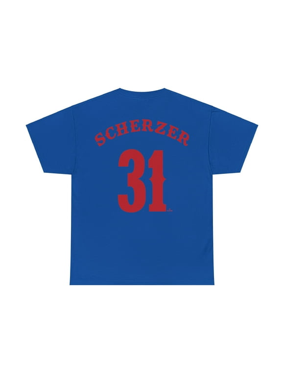 Unisex Ryno Sports Max Scherzer MLB Players Name & Number Jersey Shirt