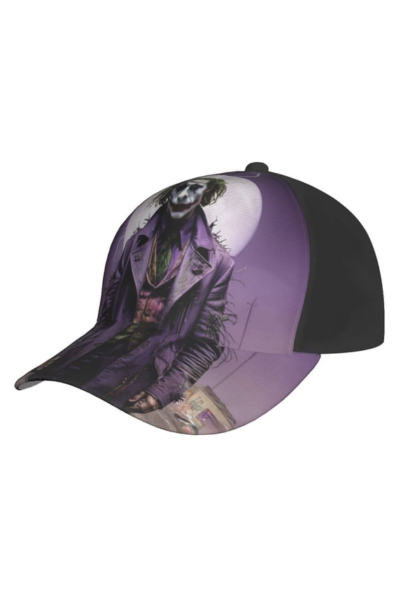 Unisex Joker Baseball Cap Adjustable Trucker Hat for Running Sports Hiking Camping