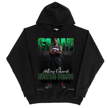 Unisex SLAM Anthony Edwards Black Minnesota Timberwolves Cover Hoodie