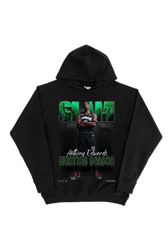 Unisex SLAM Anthony Edwards Black Minnesota Timberwolves Cover Hoodie
