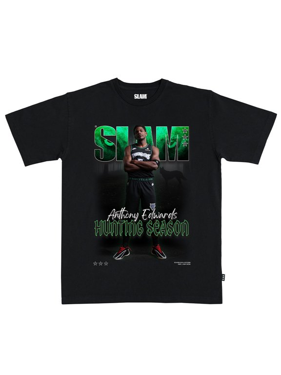 Unisex SLAM Anthony Edwards Black Minnesota Timberwolves Cover T-Shirt