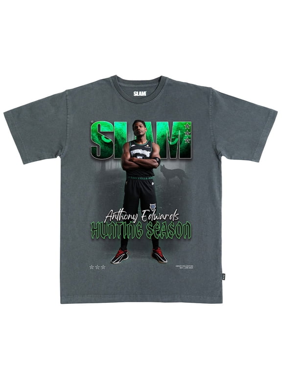 Unisex SLAM Anthony Edwards Charcoal Minnesota Timberwolves Cover T-Shirt