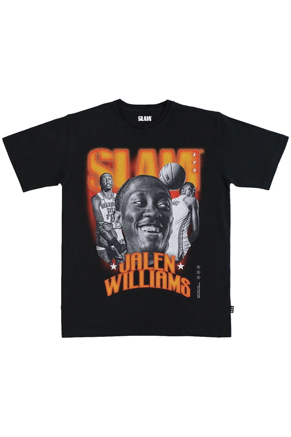 Unisex SLAM Jalen Williams Black Oklahoma City Thunder Remix Heavyweight T-Shirt
