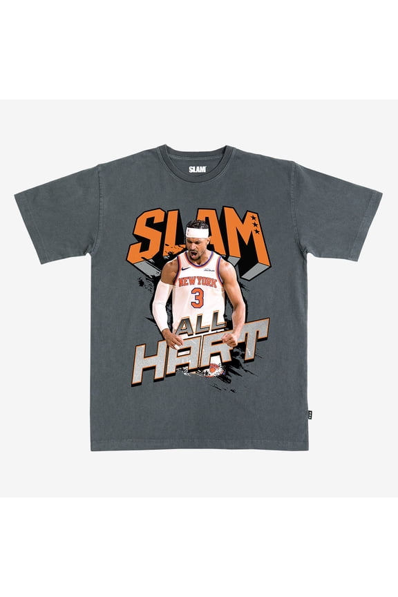 Unisex SLAM Josh Hart Charcoal New York Knicks T-Shirt