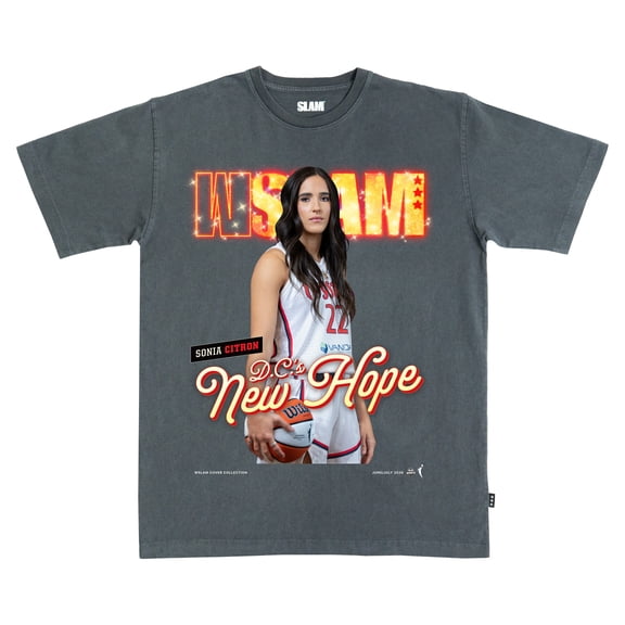 Unisex SLAM Sonia Citron Charcoal Washington Mystics Cover T-Shirt