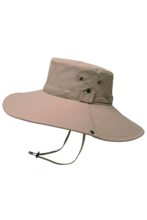 Unisex Safari Cotton Bush Hat Wide Brim Bucket Hats Summer Visor Cap For Hiking Fishing UPF 50+