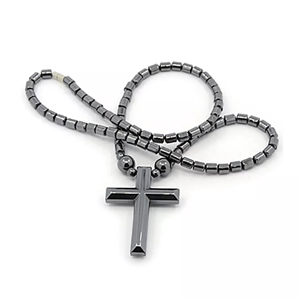 Sterling Silver St. Andrews Cross Pendant - Celtic Knotwork Design (.925 Silver)