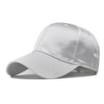 thumbnail image 1 of Unisex Satin Baseball Cap, Adjustable Solid Color Hat with Vintage Style for Summer Outdoor Activities, Beach Parties and Casual Fashion Wear, 1 of 4