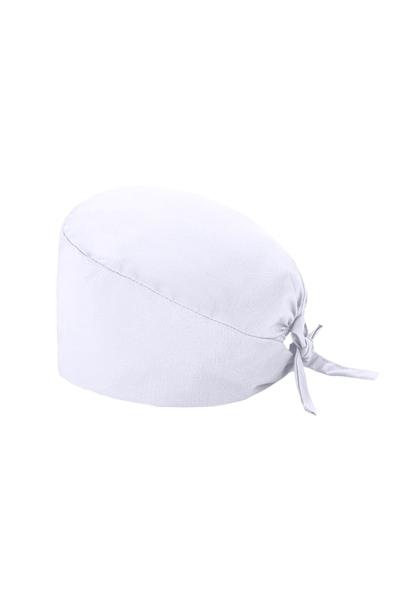 Unisex Scrub Cap with Adjustable Elastic Tie-Back Lightweight, Breathable No-Slip Surgical Cap with Working Hat One Size Multiple Color by Awwp White One Size