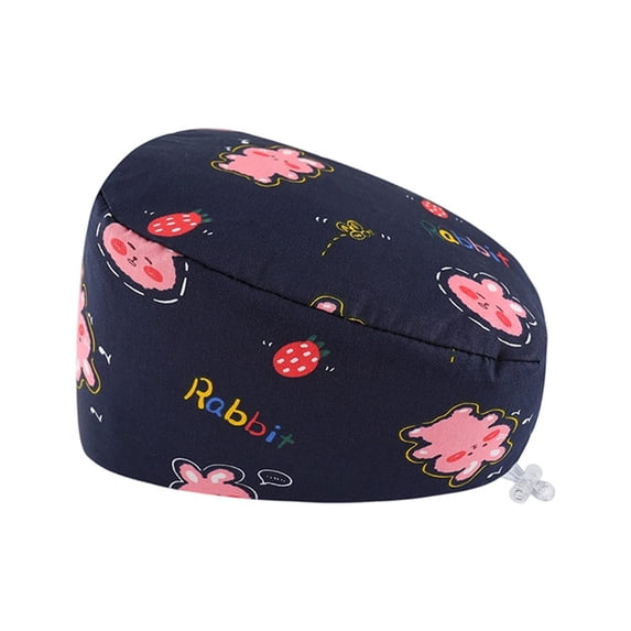 Unisex Scrub Hat Breathable Printed Cap For Doctors