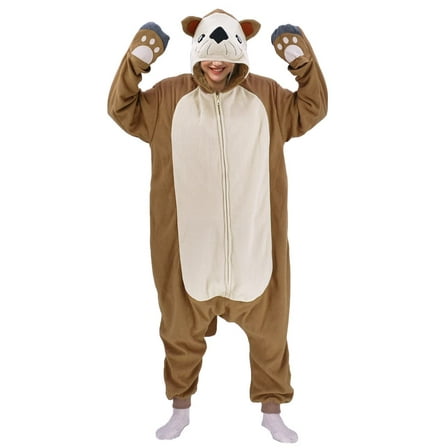 Unisex Sea Otter Costume, Adult Animal Onesies for Women, Halloween Cosplay Costumes Comfy Sleepwear Homewear