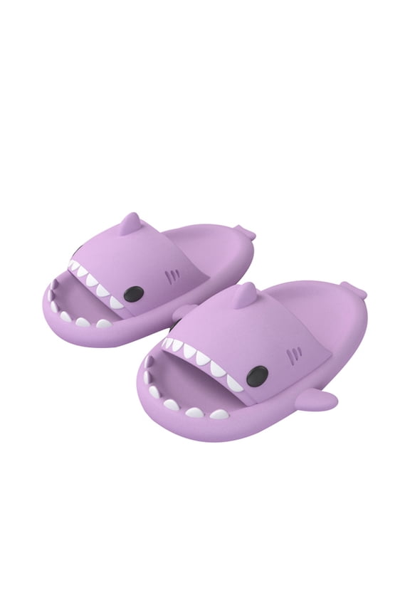 Unisex Shark Slides Non-Slip Novelty Open Toe Sandals Cute Beach Slippers Indoor and Outdoor